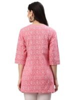 Women's Cotton Floral Printed Short Kurta for Women - Image 3